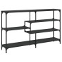 Mesa consola madera de ingeniería negra 160x32x95 cm de , Mesas auxiliares - Ref: Foro24-833955, Precio: 92,65 €, Descuento: %