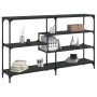 Mesa consola madera de ingeniería negra 160x32x95 cm de , Mesas auxiliares - Ref: Foro24-833955, Precio: 92,65 €, Descuento: %