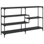 Mesa consola madera de ingeniería negra 160x32x95 cm de , Mesas auxiliares - Ref: Foro24-833955, Precio: 92,65 €, Descuento: %