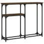 Mesa consola madera de ingeniería marrón roble 90x22,5x75 cm by , Side tables - Ref: Foro24-834094, Price: 42,31 €, Discount: %