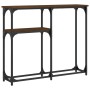 Mesa consola madera de ingeniería marrón roble 90x22,5x75 cm de , Mesas auxiliares - Ref: Foro24-834094, Precio: 42,58 €, Des...