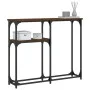 Mesa consola madera de ingeniería marrón roble 90x22,5x75 cm by , Side tables - Ref: Foro24-834094, Price: 42,31 €, Discount: %