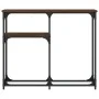 Mesa consola madera de ingeniería marrón roble 90x22,5x75 cm by , Side tables - Ref: Foro24-834094, Price: 42,31 €, Discount: %