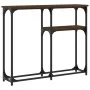 Mesa consola madera de ingeniería marrón roble 90x22,5x75 cm by , Side tables - Ref: Foro24-834094, Price: 42,31 €, Discount: %