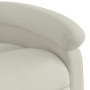 Sillón reclinable eléctrico de terciopelo blanco crema en Sillones | Comprar online en Foru.es