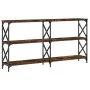 Konsole aus geräucherter Eichen-Ingenieurholz 200x28x80,5 cm. von , Seitentische - Ref: Foro24-835431, Preis: 69,84 €, Rabatt: %