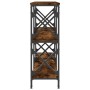 Mesa consola madera de ingeniería roble ahumado 200x28x80,5 cm de , Mesas auxiliares - Ref: Foro24-835431, Precio: 70,48 €, D...