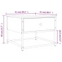 Mesa de centro madera de ingeniería roble Sonoma 51x51x40 cm de , Mesas de centro - Ref: Foro24-833976, Precio: 38,68 €, Desc...
