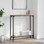 Mesa consola madera de ingeniería roble Sonoma 75x22,5x75 cm de , Mesas auxiliares - Ref: Foro24-834021, Precio: 42,35 €, Des...