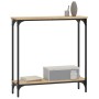 Mesa consola madera de ingeniería roble Sonoma 75x22,5x75 cm de , Mesas auxiliares - Ref: Foro24-834021, Precio: 42,35 €, Des...