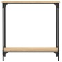 Mesa consola madera de ingeniería roble Sonoma 75x22,5x75 cm de , Mesas auxiliares - Ref: Foro24-834021, Precio: 42,35 €, Des...