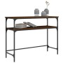 Mesa consola madera de ingeniería marrón roble 100x35,5x75 cm de , Mesas auxiliares - Ref: Foro24-834049, Precio: 49,32 €, De...