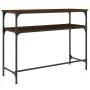 Mesa consola madera de ingeniería marrón roble 100x35,5x75 cm by , Side tables - Ref: Foro24-834049, Price: 48,71 €, Discount: %