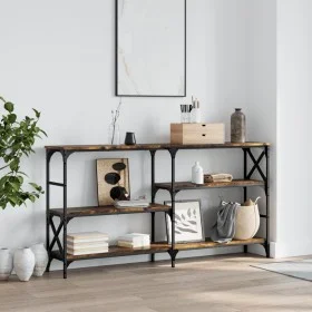 Konsole aus geräucherter Eichen-Ingenieurholz 150x29x76,5 cm von , Seitentische - Ref: Foro24-835471, Preis: 69,28 €, Rabatt: %