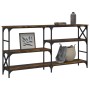 Mesa consola madera de ingeniería roble ahumado 150x29x76,5 cm de , Mesas auxiliares - Ref: Foro24-835471, Precio: 72,22 €, D...