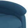 Sillón reclinable eléctrico terciopelo azul en Sillones | Comprar online en Foru.es