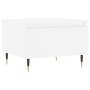 Mesa de centro madera de ingeniería blanco 50x46x35 cm de , Mesas de centro - Ref: Foro24-830844, Precio: 44,21 €, Descuento: %