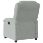 Sillón reclinable de masaje eléctrico terciopelo gris claro en Sillones | Comprar online en Foru.es