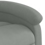 Sillón reclinable de masaje eléctrico terciopelo gris claro en Sillones | Comprar online en Foru.es