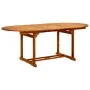 Mesa de jardín madera maciza de acacia 200x100x75 cm de vidaXL, Mesas de jardín - Ref: Foro24-41818, Precio: 288,54 €, Descue...