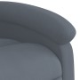 Sillón reclinable de masaje eléctrico terciopelo gris oscuro en Sillones | Comprar online en Foru.es