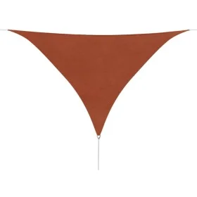 Toldo de vela triangular tela Oxford terracota 5x5x5 m de vidaXL, Sombrillas - Ref: Foro24-42311, Precio: 52,76 €, Descuento: %