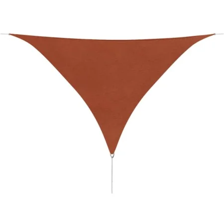 Toldo de vela triangular tela Oxford terracota 5x5x5 m de vidaXL, Sombrillas - Ref: Foro24-42311, Precio: 52,76 €, Descuento: %