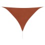 Toldo de vela triangular tela Oxford terracota 5x5x5 m de vidaXL, Sombrillas - Ref: Foro24-42311, Precio: 47,18 €, Descuento: %