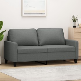 Sofá de 2 plazas de tela gris oscuro 140 cm de , Sofás - Ref: Foro24-359164, Precio: 219,69 €, Descuento: %