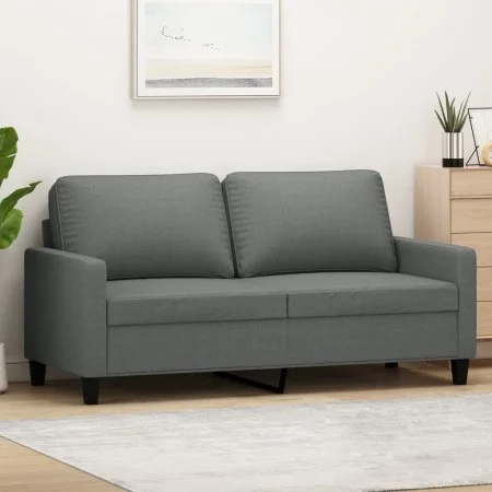 2-seater sofa in dark gray fabric 140 cm by , Sofas - Ref: Foro24-359164, Price: 215,51 €, Discount: %
