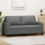 Sofá de 2 plazas de tela gris oscuro 140 cm de , Sofás - Ref: Foro24-359164, Precio: 215,51 €, Descuento: %