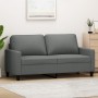 Sofá de 2 plazas de tela gris oscuro 140 cm de , Sofás - Ref: Foro24-359164, Precio: 219,69 €, Descuento: %