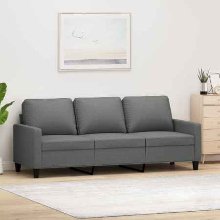 Sofá de 3 plazas de tela gris oscuro 180 cm de , Sofás - Ref: Foro24-359172, Precio: 307,18 €, Descuento: %