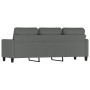 Sofá de 3 plazas de tela gris oscuro 180 cm de , Sofás - Ref: Foro24-359172, Precio: 307,18 €, Descuento: %
