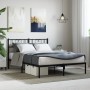 Estructura de cama con cabecero metal negro 120x200 cm de , Camas y somieres - Ref: Foro24-355461, Precio: 96,88 €, Descuento: %