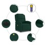 Sillón reclinable de masaje eléctrico terciopelo verde oscuro en Sillones | Comprar online en Foru.es