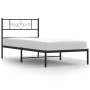 Estructura de cama con cabecero metal negro 75x190 cm de , Camas y somieres - Ref: Foro24-355752, Precio: 71,51 €, Descuento: %