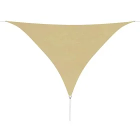 Toldo de vela triangular tela Oxford beige 5x5x5 m de vidaXL, Sombrillas - Ref: Foro24-42296, Precio: 48,42 €, Descuento: %
