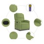 Sillón reclinable de masaje eléctrico terciopelo verde claro en Sillones | Comprar online en Foru.es