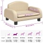 Cama para perros de tela crema 50x40x30 cm en Camas para perros | Comprar online en Foru.es