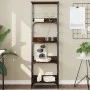 Estantería de madera de ingeniería marrón roble 50x33x153 cm de , Librerías y estanterías - Ref: Foro24-835278, Precio: 69,50...