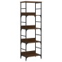 Estantería de madera de ingeniería marrón roble 50x33x153 cm de , Librerías y estanterías - Ref: Foro24-835278, Precio: 69,82...