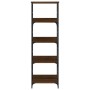 Estantería de madera de ingeniería marrón roble 50x33x153 cm de , Librerías y estanterías - Ref: Foro24-835278, Precio: 69,82...