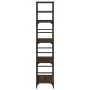 Estantería de madera de ingeniería marrón roble 50x33x153 cm de , Librerías y estanterías - Ref: Foro24-835278, Precio: 69,50...
