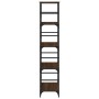 Estantería de madera de ingeniería marrón roble 50x33x153 cm de , Librerías y estanterías - Ref: Foro24-835278, Precio: 69,82...