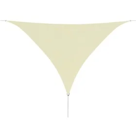 Toldo de vela triangular tela Oxford color crema 5x5x5 m de vidaXL, Sombrillas - Ref: Foro24-42301, Precio: 52,91 €, Descuent...