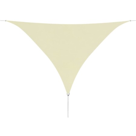 Toldo de vela triangular tela Oxford color crema 5x5x5 m de vidaXL, Sombrillas - Ref: Foro24-42301, Precio: 40,85 €, Descuent...