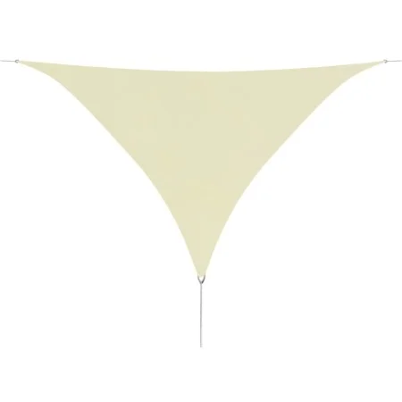Toldo de vela triangular tela Oxford color crema 5x5x5 m de vidaXL, Sombrillas - Ref: Foro24-42301, Precio: 52,91 €, Descuent...