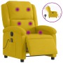 Sillón reclinable de masaje eléctrico terciopelo amarillo en Sillones | Comprar online en Foru.es