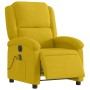 Sillón reclinable de masaje eléctrico terciopelo amarillo en Sillones | Comprar online en Foru.es